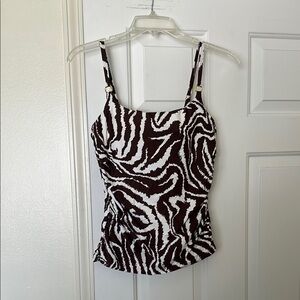 La Blanca Print Women's Swim Tankini Top